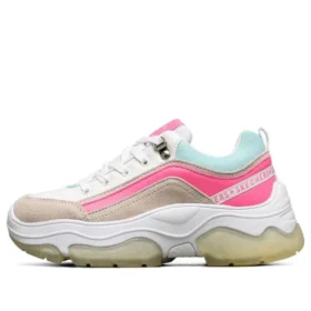 Ampp”D Low-Top Alb/Albastru/Roz