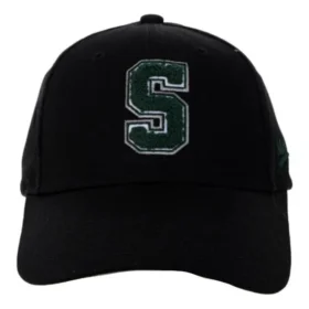 Șapcă de baseball cu broderie literă S „Negru-verde”