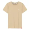 Athleisure Casual Sport Tricotat Guler rotund Mânecă scurtă Maro