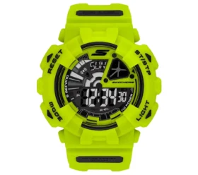 Ceas digital verde neon