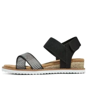 Desert Kiss Cross Strap Casual Sandale „Brown Black”