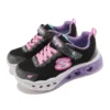 Flutter Heart Lights „Negru, violet, roz”