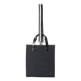 Geantă tote cu curea de umăr reglabilă și logo „Negru”