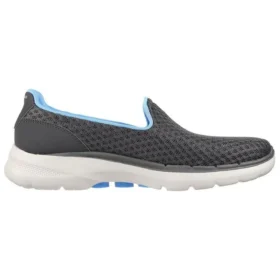 Go Walk 6 Low Loafer Gri/Albastru