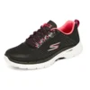 Go Walk 6 „Stunning Glow – Negru/Roz aprins”