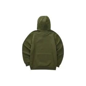 Hanorac casual cu imprimeu cu litere „Green White”