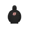 Hanorac casual cu imprimeu logo „Black Pink”