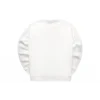 Hanorac cu guler rotund și logo din fleece „White Red Blue”