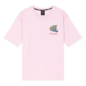 Imprimare respirabilă, mânecă scurtă, unisex, roz-roșu