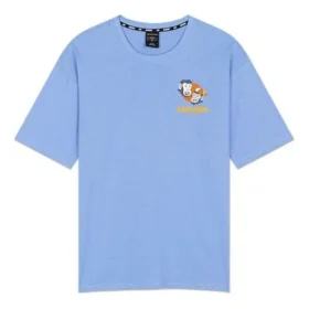 Imprimat Respirabil Mânecă scurtă Unisex Albastru