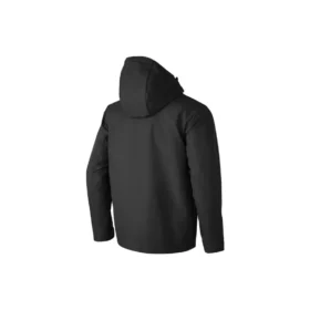 Jachetă 3-în-1 cu fermoar, culoare solidă „Negru”