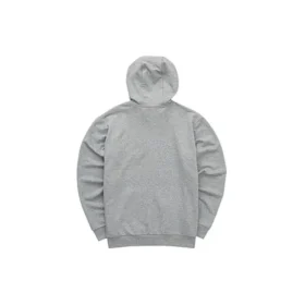 Jachetă casual colorată cu glugă și fermoar „Grey White”