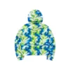 Jachetă casual cu glugă Camo „Verde-albastru”