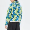 Jachetă casual cu glugă Camo „Verde-albastru”
