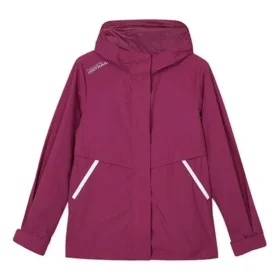 Jachetă casual cu glugă din țesătură din seria Stroll cu logo „Burgundy”