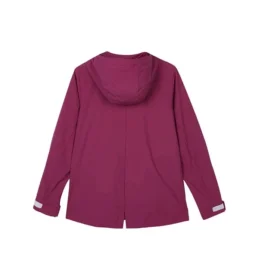 Jachetă casual cu glugă din țesătură din seria Stroll cu logo „Burgundy”