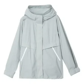 Jachetă casual cu glugă din țesătură din seria Stroll cu logo „Grey”