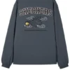 Jachetă casual din bumbac cu imprimeu grafic „Grey” pentru Anul Nou al Dragonului