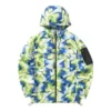 Jachetă casual din țesătură camuflaj „Verde Albastru Alb”
