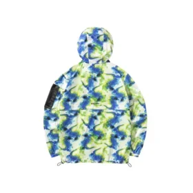 Jachetă casual din țesătură camuflaj „Verde Albastru Alb”