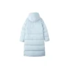 Jachetă casual lungă cu glugă din puf „Blue”