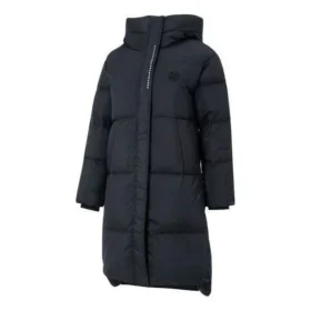 Jachetă casual lungă din puf „Black”