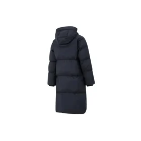 Jachetă casual lungă din puf „Black”