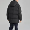 Jachetă casual lungă din puf „Black”
