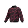 Jachetă căptușită reversibilă cu broderie cu litere „Black Red”