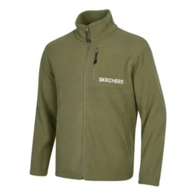 Jachetă cu fermoar și imprimeu cu logo-ul mărcii „Verde măslin Negru Albastru”