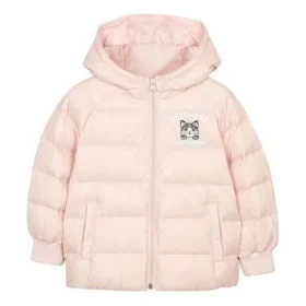 Jachetă cu imprimeu grafic și logo „Pink Black White”