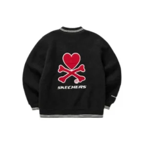 Jachetă cu imprimeu logo Skechers x Tokidoki „Black Red”