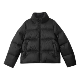 Jachetă cu mâneci lungi din puf din seria Diamond „Negru”