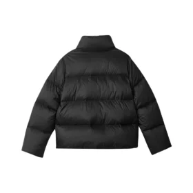 Jachetă cu mâneci lungi din puf din seria Diamond „Negru”