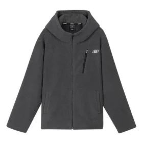 Jachetă din fleece călduroasă, cu croială largă „Negru, bej, alb, violet”
