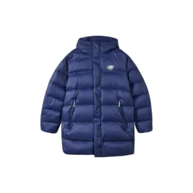 Jachetă din puf cu imprimeu literar „Negru-Albastru”