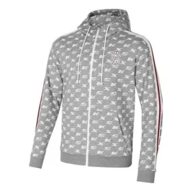 Jachetă din tricot cu mâneci lungi și imprimeu cu litere SKX „Gri, albastru, alb”