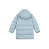 Jachetă lungă casual din puf „Black Teal”
