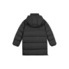 Jachetă lungă casual din puf „Black Teal”