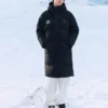 Jachetă lungă din puf „Black”