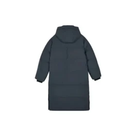 Jachetă lungă din puf țesută „Grey”