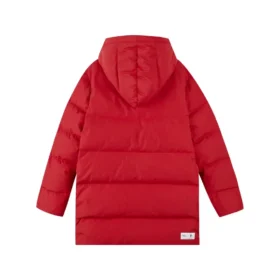 Jachetă lungă matlasată cu imprimeu „Red”