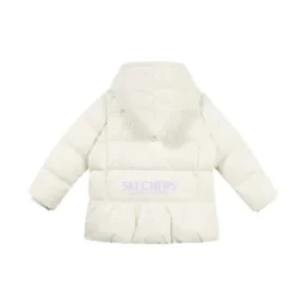 Jachetă matlasată cu glugă „White”