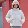 Jachetă scurtă din puf din seria Lifestyle „Alb”