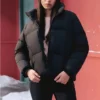 Jachetă scurtă din puf din seria Lifestyle „Black”