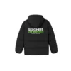 Jachetă sport casual cu glugă din puf „Negru Alb Verde”