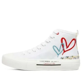 James Goldcrown x Skechers New Moon High-Top Teniși din pânză Alb