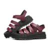 Jammers Poppin” Sandale cu curele „Burgundy”