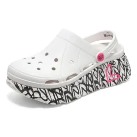 Max Cushioning Foamies „Alb Negru Roz”