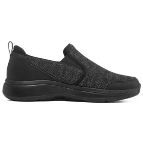 Mocasini Go Walk Arch Fit cu talpă joasă, negri